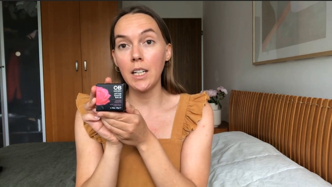 Load video: Caley-Beth After Shave Balm Testimonial From Sam At My Ethical Edit