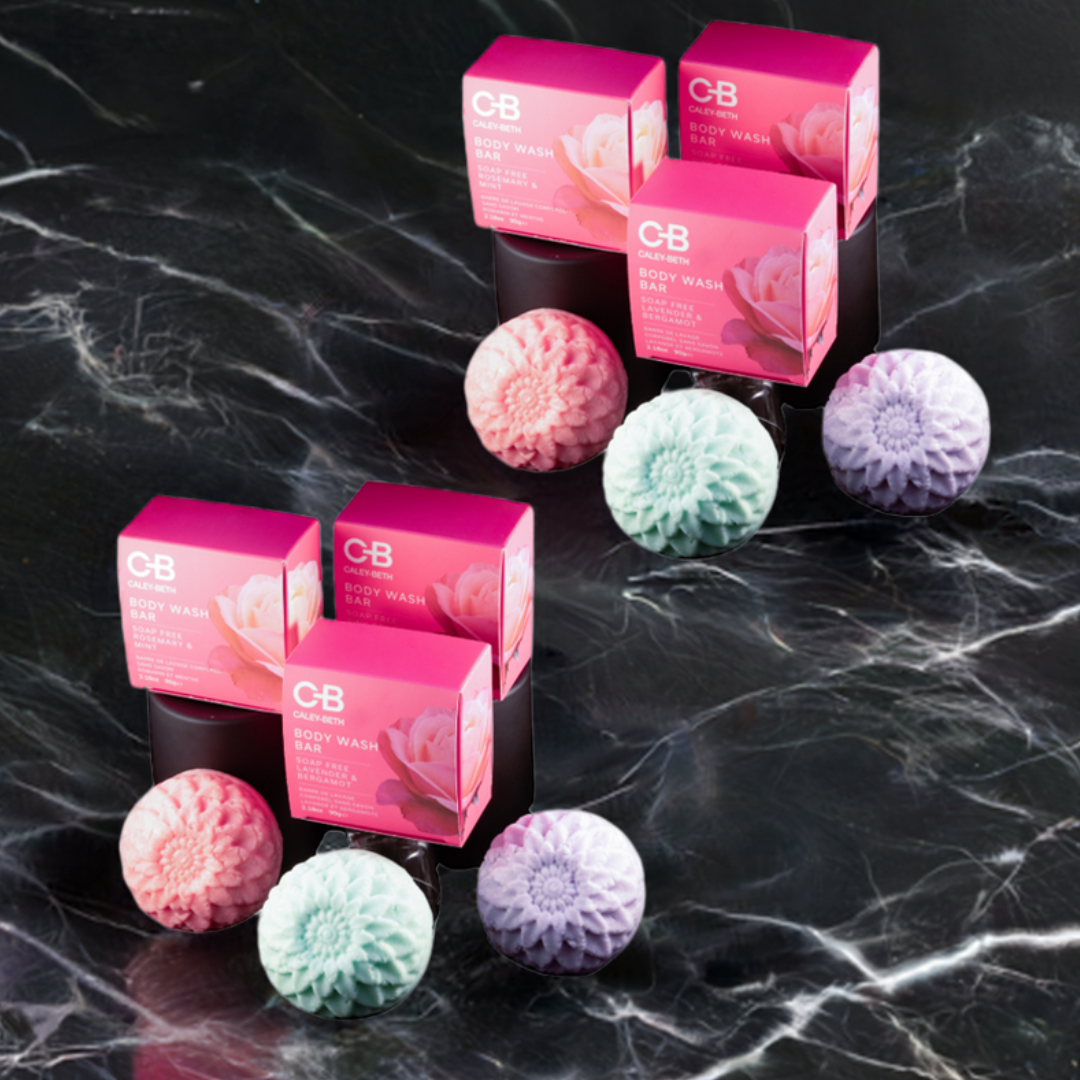 Lot de 6 barres de gel douche