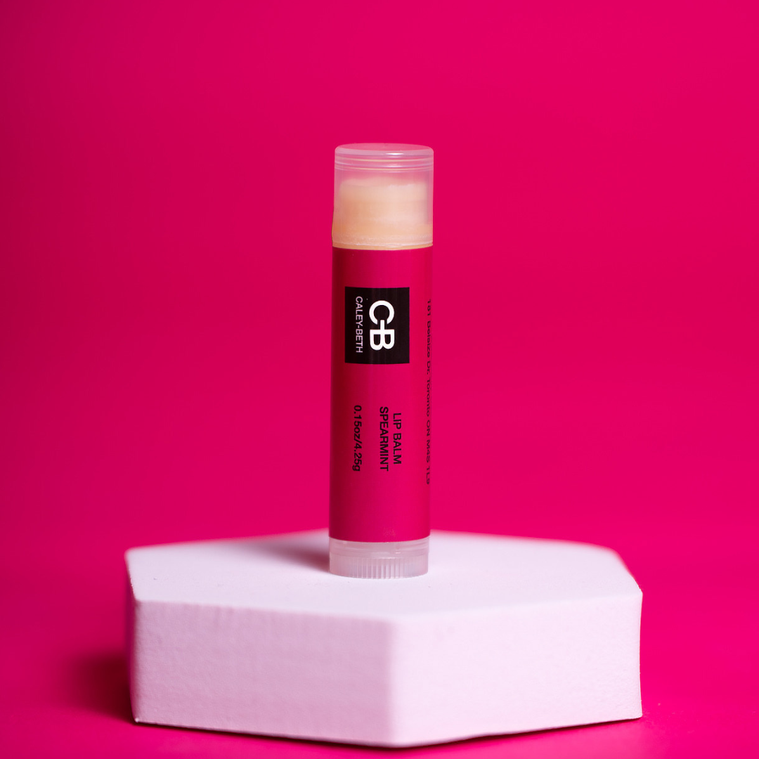Caley-Beth sustainable skin and body care Toronto, Ontario Canada. Best lip Balm that actually works for dry lips for men and women.