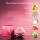 Key ingredients of Caley-Beth Body Wash Bars  like mango butter and oat protein, pink grapefruit and palmarosa emphasizing clean beauty.