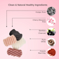  A breakdown of the pure, plant-based ingredients in the Konjac Sponge, a plastic-free and biodegradable skincare essential.