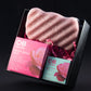 View of the Soft Skin Set inside the gift box, showcasing natural skincare products made in Canada for ultimate hydration and care.