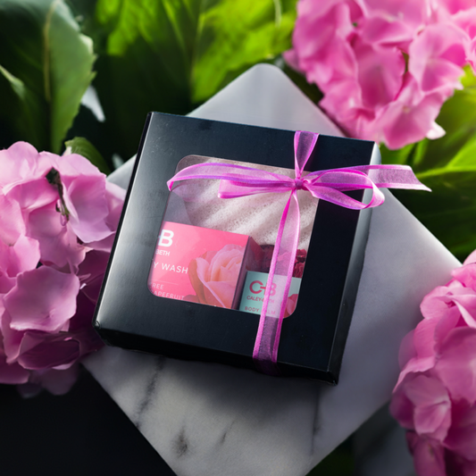 Soft Skin Set beautifully wrapped in a premium gift box. Perfect for self-care or gifting, made in Canada with natural ingredients.