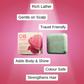 Made in Canada.  Caley-Beth best Solid Shampoo Bar for travelling, soothes scalp and strengthens hair.  Colour safe, Natural, Free from Sulfates, Parabens, Silicones, 