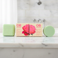 Caley-Beth Soft & Shiny Hair Bundle featuring a Canadian-made shampoo bar and conditioner bar for soft, shiny, healthy-looking hair with zero-waste hair care.
