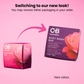 Side-by-side comparison of the old and new packaging for Caley-Beth's Lavender & Bergamot Body Wash Bar.