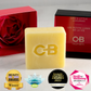 A Caley-Beth Shave Balm Bar on a bathroom counter, ready to provide a moisturizing, comfortable shave. Made in Canada with clean, natural ingredients.